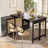 Utilisation polyvalente pour plusieurs scénarios : que ce soit comme table de bar, buffet ou coin café, cette table s'intègre parfaitement dans votre cuisine, votre salle à manger ou votre salon et constitue un ajout beau et fonctionnel à votre maison.