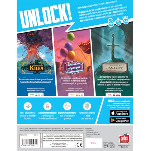 Jeu De Société Asmodee Unlock! Enchanted Adventures – Coopératif 1 À 6 Joueurs - vue 3