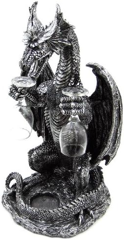 Gothic Medieval Dragon Wine / Liquor Valet Holder