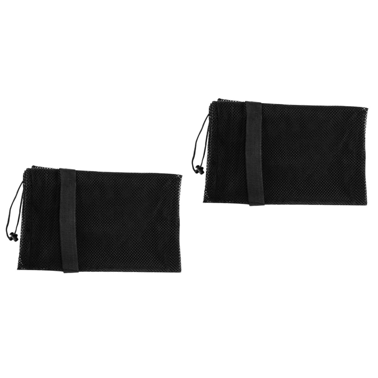 Toyvian Borsa sportiva Maglia netto stringa rete sportiva borsa da calcio Borsa da basket per le palle Borsa da rete per palline sportive sacche da calcio poliestere Nero