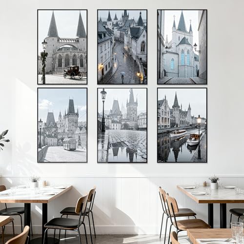 Image of Lavezee 24x36 Poster Frame 6 Packs, Lightweight Poster Frames Display 24 x 36 Inch Photo Picture Artwork for Wall