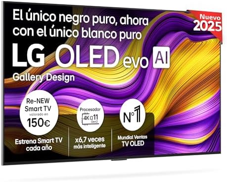 LG OLED55G54LW - TV 55", OLED EVO 4K, Smart TV AI G5, WebOS 25, S...