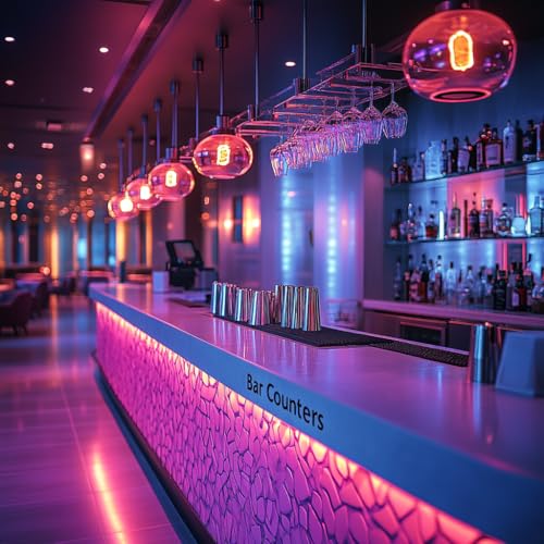 Image of LED Strip Lights 24V COB Pink 16.4ft (No Power Supply) | Super Bright, Dotless High Density 14W /m, 8mm Width Cuttable Flexible, Home DIY Commercial Decoration