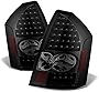 AKKON - For Black Smoke 05-07 Chrysler 300C LED Tail Lights Brake Lamp Replacement Driver And Passenger Side