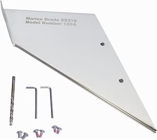 Boat Marine 27061 Stainless Steel Skeg Cover Guard Protector Kit for Mercury 75 90 115 135 140 150 175 HP Outboard Engine Replace 1904