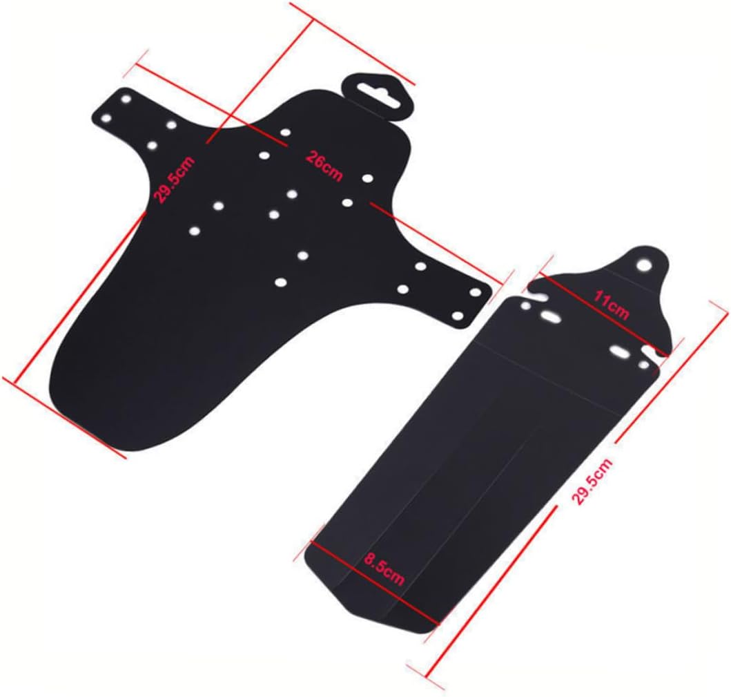 Mountain Bike Flaps Easy Install Bike Mudguard Rear and Front Mudguard Plastic Mud Guard for Cycling