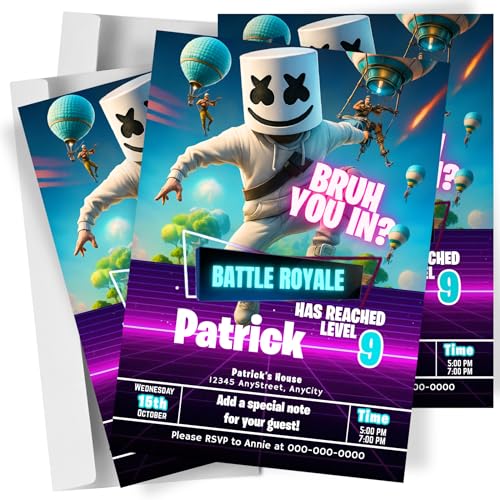 JBETS Epic Gamer Birthday Invitations...