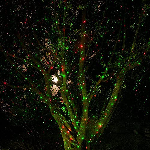 Image of Poeland Garden Lights Moving Laser Christmas Lights Star Projector for Home and Garden