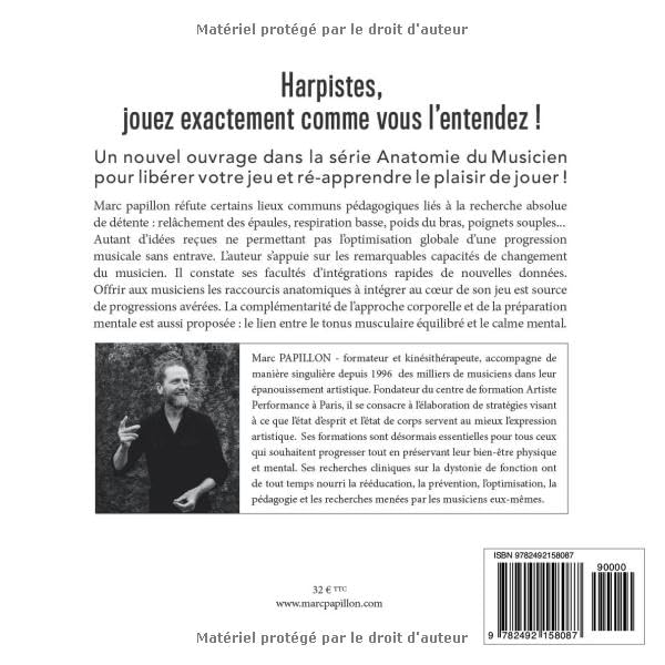 Anatomie du musicien methode technique performance harpe celtique