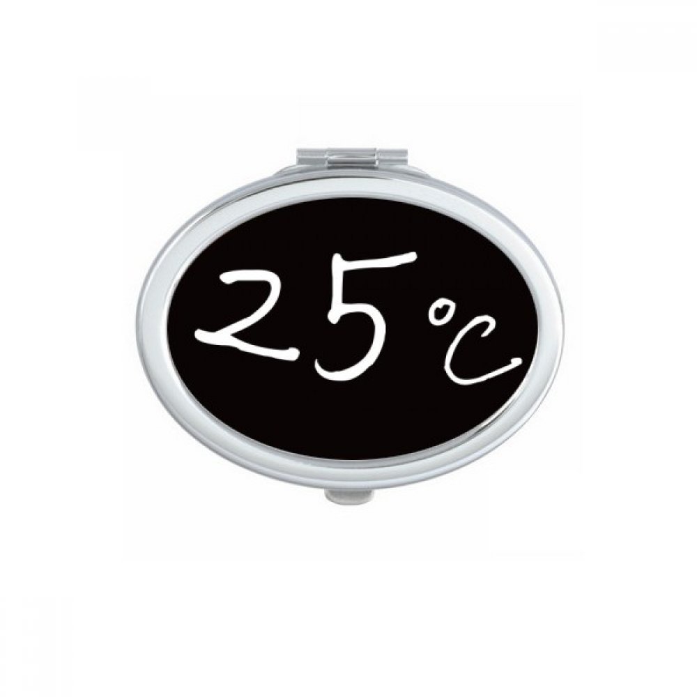 Miroir de maquillage compact ovale au motif multicolore de vélocité
