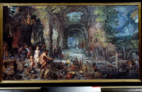 Impression d'affiches Jan Brueghel l'Ancien - Toile Vénus et Vulcain Décoration Murale 60x90