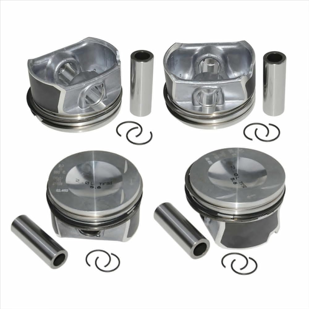 Set pistone e Fasce Elastiche Motore da 20 mm con Perno in Metallo Compatibile con Parti automobilistiche del Motociclo A3 A4 A6 C6 2.0 Gli 8K1927225B