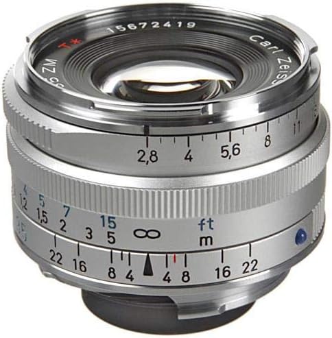 ZEISS Ikon C Biogon T* ZM 2.835 Wide-Angle Camera Lens for Leica M-Mount Rangefinder Cameras, Silver ZEISS Ikon C Biogon T* ZM 2.835 Wide-Angle Camera Lens for Leica M-Mount Rangefinder Cameras, Silver