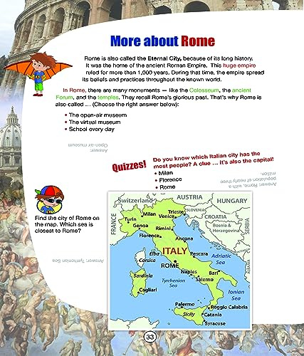 Kids' Travel Guide - Italy & Rome: The fun way to discover Italy & Rome - especially for kids Paperback – August 6, 2023 - Image 5