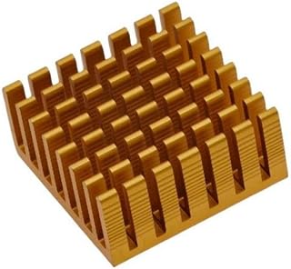 1PCS Heatsink Radiator Cooler Radiator Aluminum 28x28x13MM Gold Slot Heat Sink