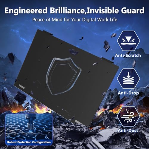 Image of Magnetic Computer Privacy Screen Filter 27 Inch for Frameless Monitor Thin Bezel 16:9 Widescreen, Hanging Removable Anti Glare Blue Light Privacy Filter Protector Eye Care