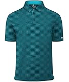 SwissWell Polo Homme Manches Courtes Golf Polos Séchage Rapide UPF50+ imprimée Tennis Sport Rugby Chemise Été Occasionnel T Shirt