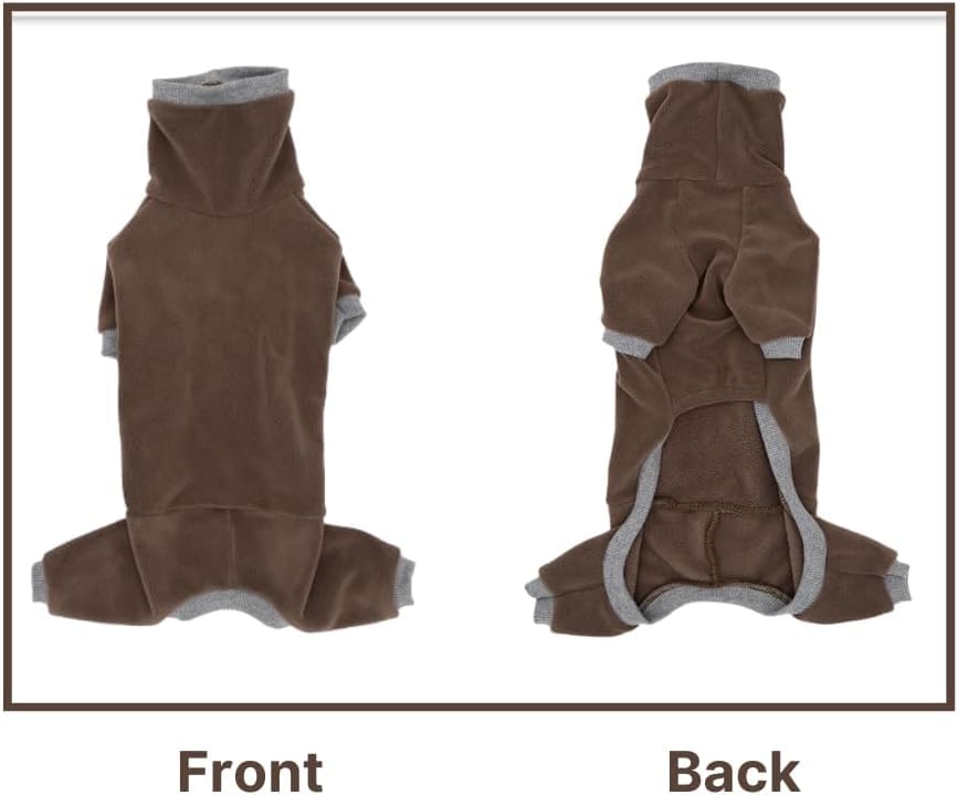 Rollkragenpullover für Dackel-Hunde – Warme Winterkleidung für Dackel, Winteroutfit für Teckel(Braun, XS)