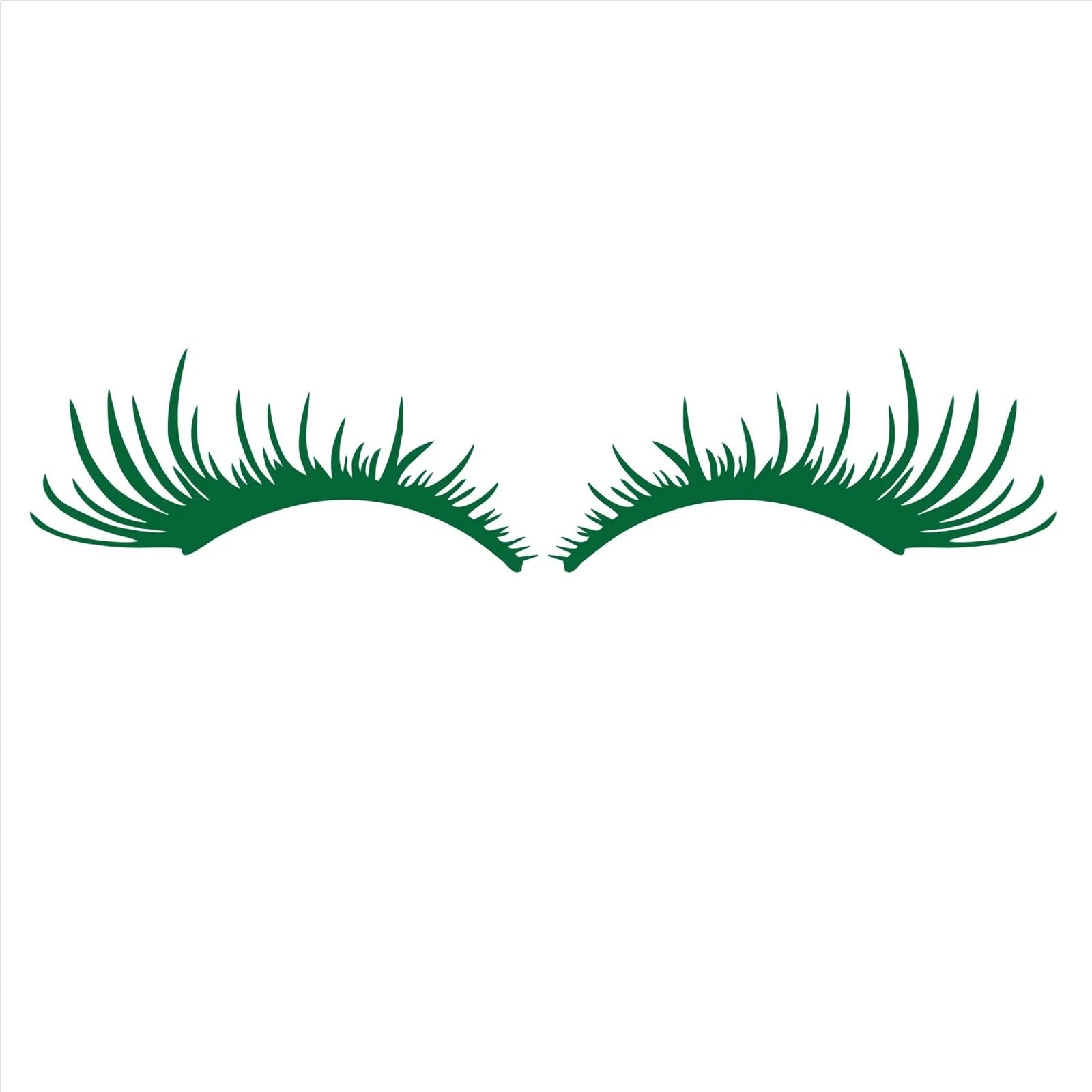 Car Eyelashes 2PCS Car False Eye Lash Funny Eyelash Headlight Sticker Eyelashes Auto Head Lamp Decoration Decals Auto Accessories Headlight Eyebrows(Green)