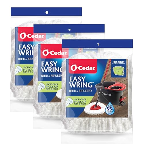 Image of O-Cedar EasyWring Spin Mop Head Refill (Pack of 3)