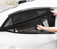 Protetor solar para vidro do carro bebê criança capa tecido envolve a porta do carro (Preto) c/ 1 un - Baby Lage