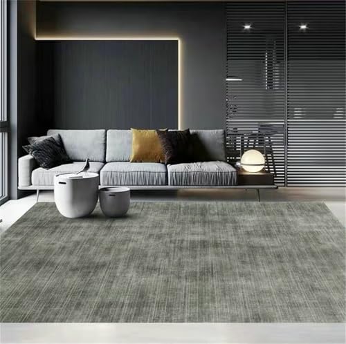 Tapis salon pas cher vert 120x120cm moderne et robuste