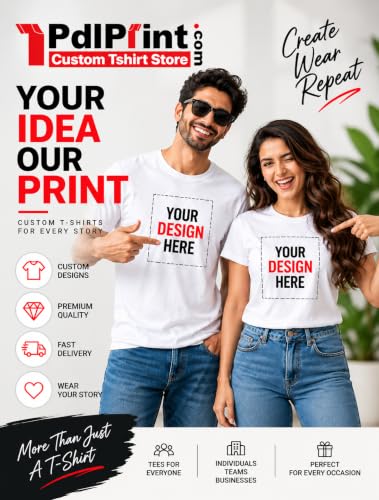 Image of Unisex Regular Fit Personalized T-Shirt, Customised Printed Photo Text, Round Neck, Half Sleeve for Men and Women