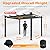 VEIKOU 13x10ft Pergola, Aluminum Pergola w/Thicker Post & Upgraded Retractable Pergola Canopy, Metal Pergolas and Gazebos Heavy-Duty Outdoor Shelter for Porch Yard, Gray