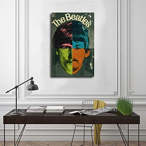 Poster The Beatles HD 4 sur toile – Décoration murale – Pour salon, chambre à coucher – Cadre : 40 x 60 cm - Les Beatles, Paul McCartney, John Lennon, RIngo Starr, George Harrison Poster The Beatles HD 4 sur toile - Décoration murale - Pour salon, chambre à coucher - Cadre : 40 x 60 cm – Image 4