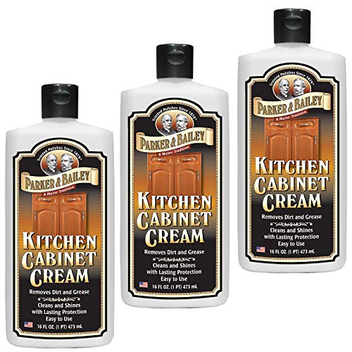 Parker and Bailey - Limpiador y restaurador de gabinetes de madera para cocina, 16 onzas, Crema, 16 oz