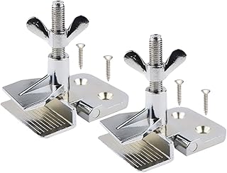 2 Pcs of Silk Screen Printing Hinge Clamps for Screen Printing Frame Machine,for Fixing Screen Printing Mesh,Screen Printing DIY Tool,4 Screws Included in The Package.
