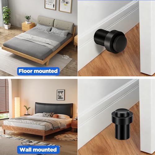 Butées de porte en acier inoxydable cylindriques 6,1 cm de qualité architecturale supérieure