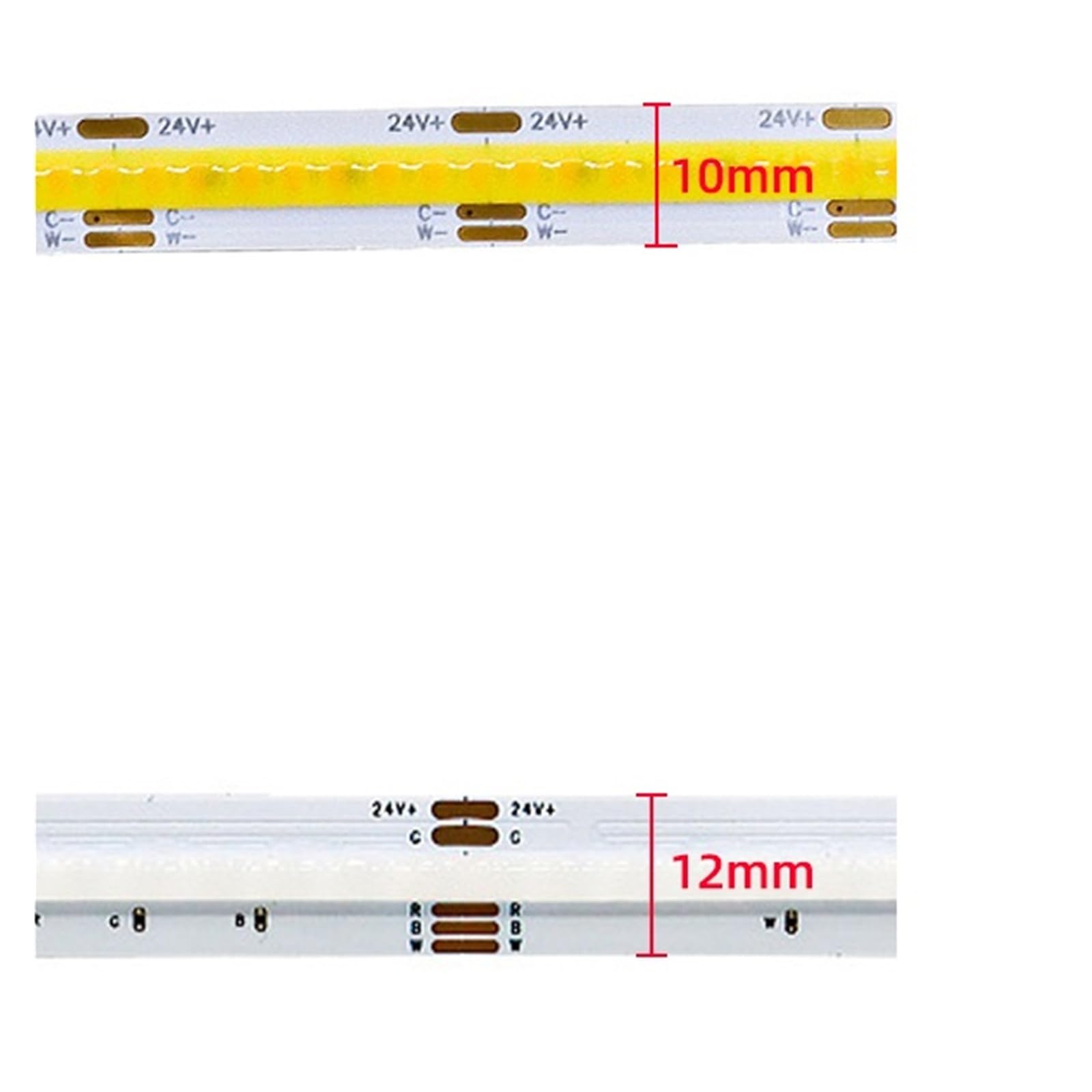 Taśma LED 12V 24V elastyczna dekoracja(CCT (2700-6500K)_5M_DC 24V)