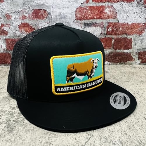Image of Vexil American Rancher Adjustable Snapback Western Lifestyle Rodeo Southwest Inspired Meshback Hat