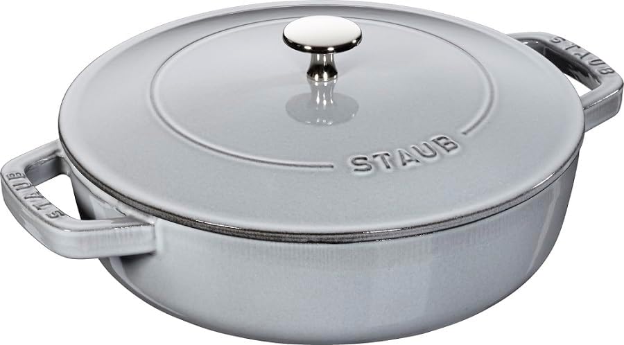 Amazon｜staub ストウブ 「 ピギー ココット グレー 17cm 」 両手 鋳物 