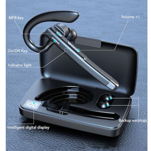 Auriculares Bluetooth Bewinner con Cancelación de Ruido miniatura 3