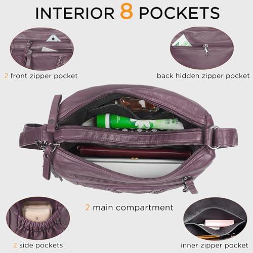 Image of VOLGANIK ROCK Crossbody Bag for Women with Tassel Ladies Soft PU leather Purses and Handbag Pocketbooks