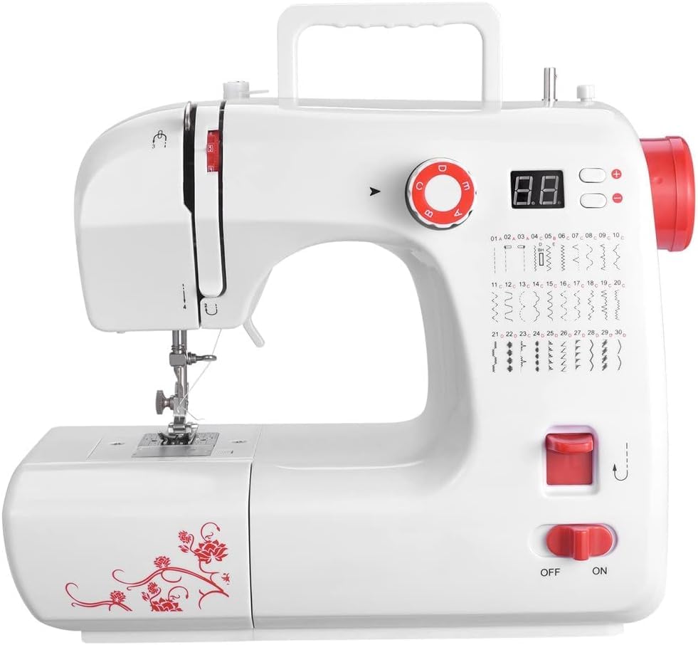 110V Geautomatiseerde naaimachine met LCD-scherm Mini draagbaar huishoudelijk 39 ingebouwde steken Elektrisch om stiksteek te naaien