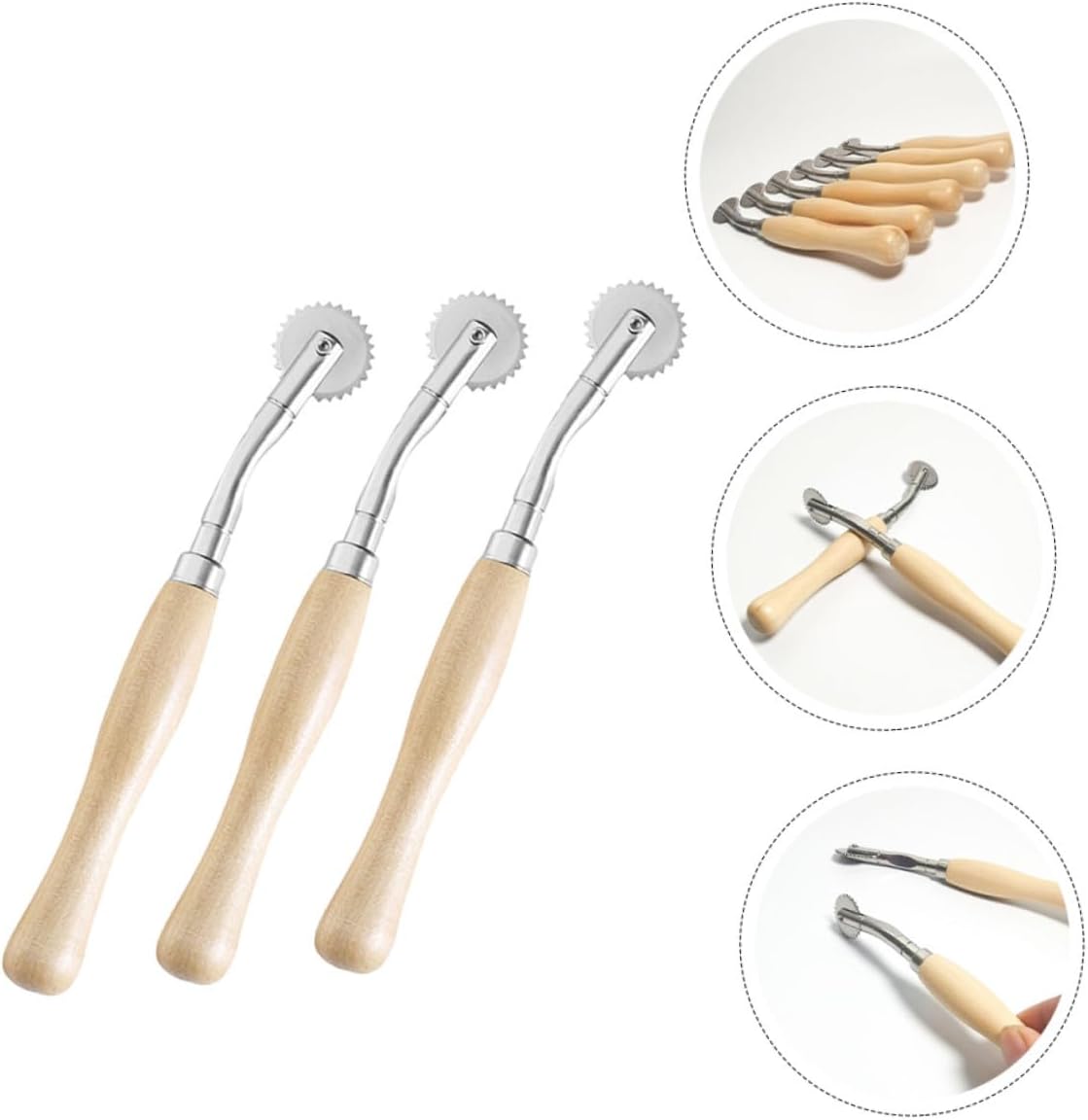 OHPHCALL 3pcs Professional Spacing Wheel Sewing Tool Stitch Sewing Wheel for Easy Marking