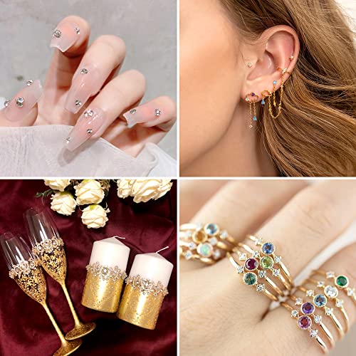 Craftdady 50pcs 2.5mm Clear Cubic Zirconia Stone Mini CZ Rhinestone Faceted Cabochons for Earring Bracelet Pendants Jewelry DIY Craft Making - Image 3
