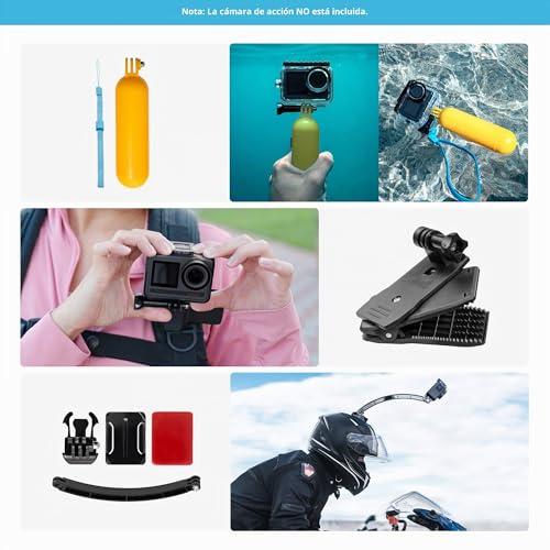 Kit de accesorios 60 en 1 compatible con Insta360 y DJI Osmo Action 6