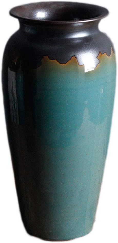 Vase Ceramic, Simple Living Room, Flower Arrangement, Straight Bottle, Floral UOMUN (Size : Style Three)