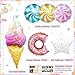 Daidle 1st Birthday Decorations for Girl, 128pcs Sweet One Birthday Party Decorations, Balloon Boxes, Party Backdrop, Photo Banner, Donuts Ice Cream Candy Balloons Garland