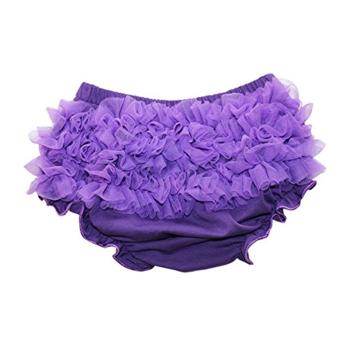 VduanMo Infant/Toddler Girls' Baby Bloomer with Chiffon Ruffles Medium Purple