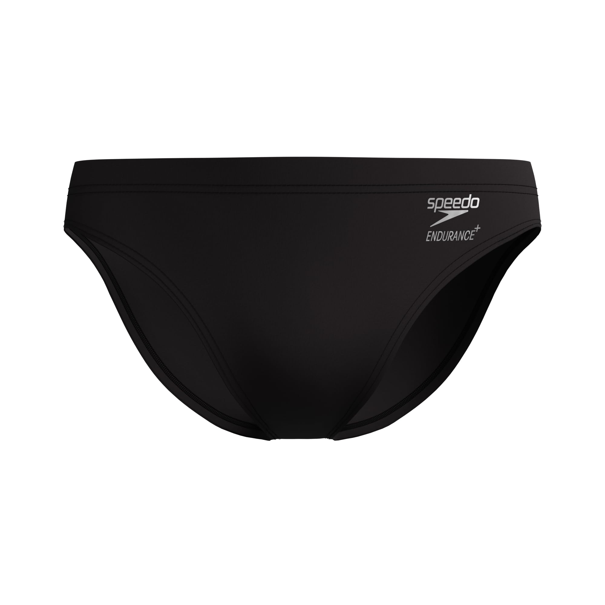 Speedo Men's Solid Brief Endurance+ Swim Trunks Swimmers Black Size 34