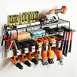 YueTong Power Tool Organizer For Garage Storage,Drill Holder Wall Mount With Charing Station,Wall Or