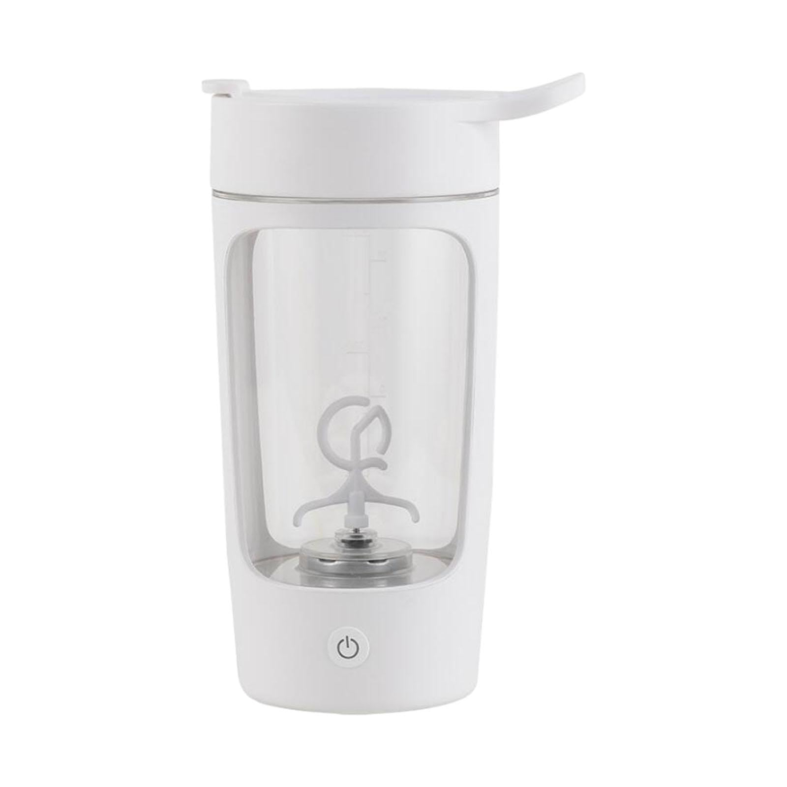 Elektrische Mixflasche (650 Ml/22 Zoll), Wiederaufladbar, Vielseitig Einsetzbar, mit Automatischer Mixfunktion, Ideal für Sport Und Reisen, Weiß