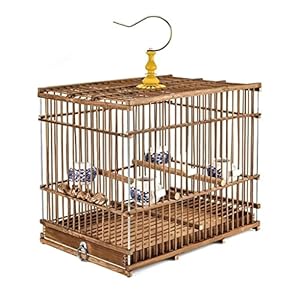 Ytghbiml Bambus Vogelkäfig Vintage 10491537