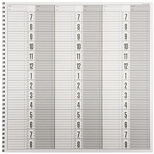 Beauticom Marianna 6 Column Salon Appointment Book / 12.5x12.5 Inch