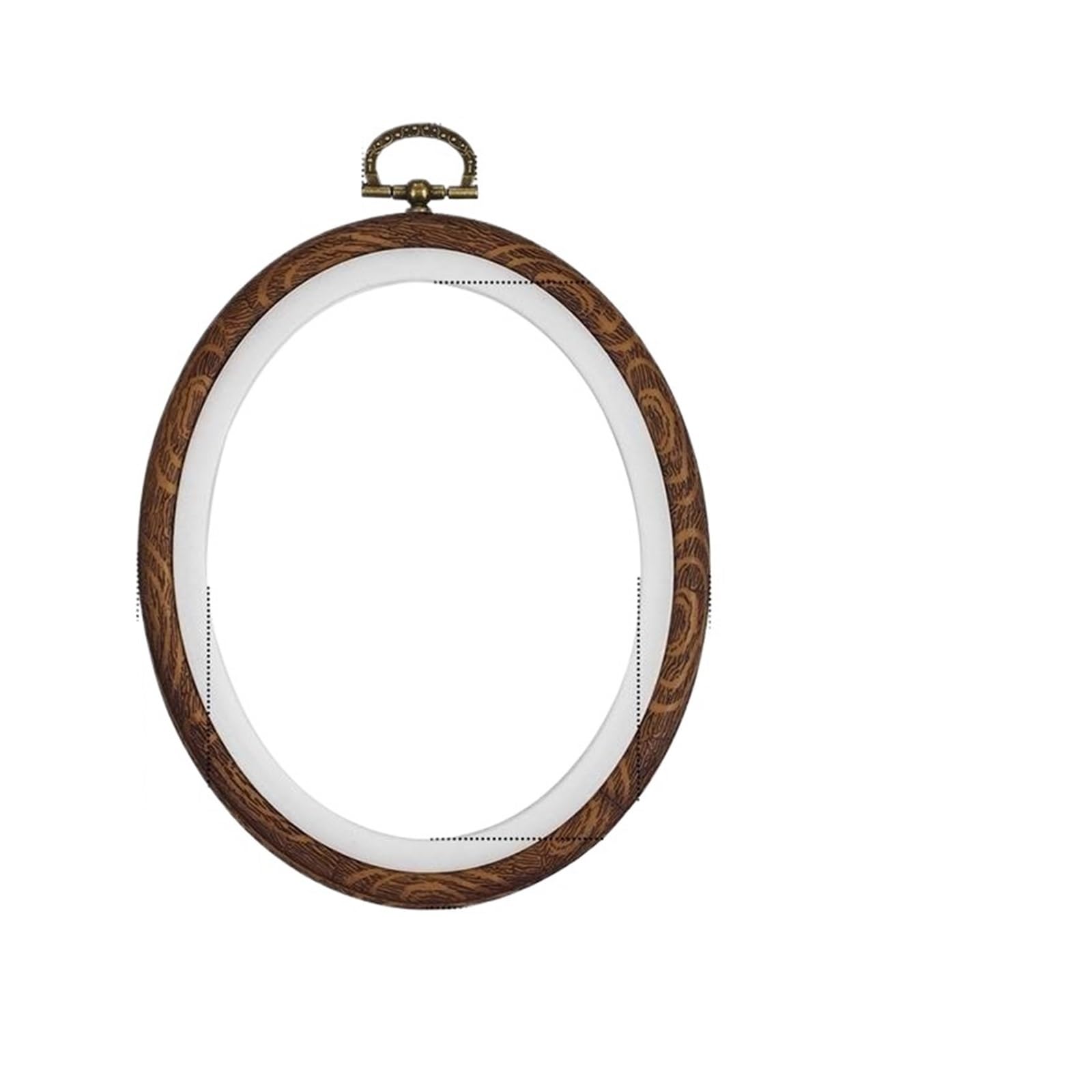 CQAHDSEVF Embroidery Hoop Circle, Mini Embroidery Hoops Imitation Wood Multishape Frame for Cross Stitch Sewing(Oval 12x15cm)